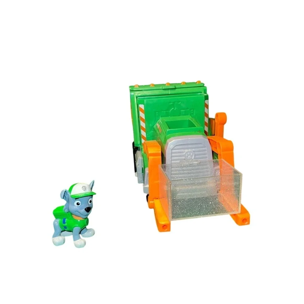 PAW Patrol Rocky's‎ Crush N' Roll Recycling Truck with Rocky Action Figure Green